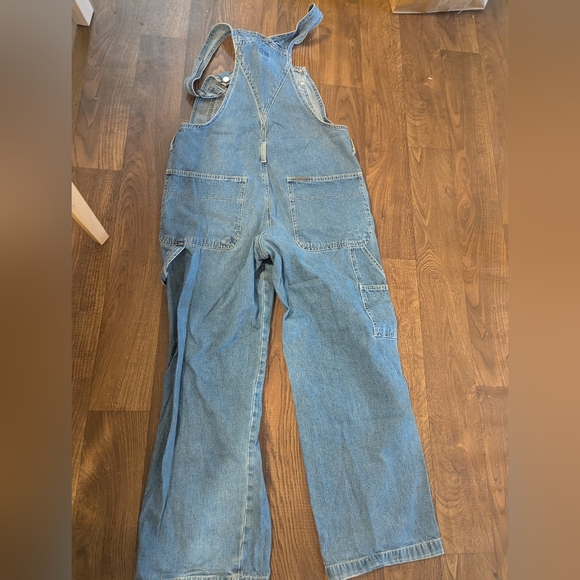 Vintage Calvin Klein Jeans Overalls Women’s Large 31"Inseam Carpenter FLAW Read - Picture 9 of 10